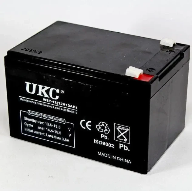 Аккумулятор свинцовый 12V/12Ah для ИБП освещения и электроники (4512)