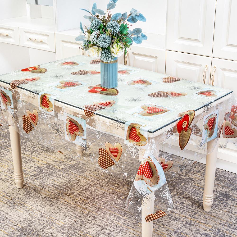 Клеенка Stenson France 1,4х30 м Прозрачный (MA-5163) - фото 2 Клеенка Stenson France 1,4х30 м Прозрачный (MA-5163) - фото 2