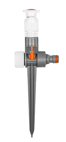 Зрошувач регульований Bradas WHITE LINE 0-360 ° з краном на кілочку (WL-Z08)