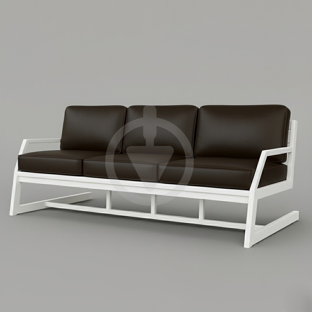 Диван металлический AVVS tech Атлас уличный лофт экокожа с подлокотниками 246 см Коричневый/Белый (30222844) - фото 1 Диван металлический AVVS tech Атлас уличный лофт экокожа с подлокотниками 246 см Коричневый/Белый (30222844) - фото 1