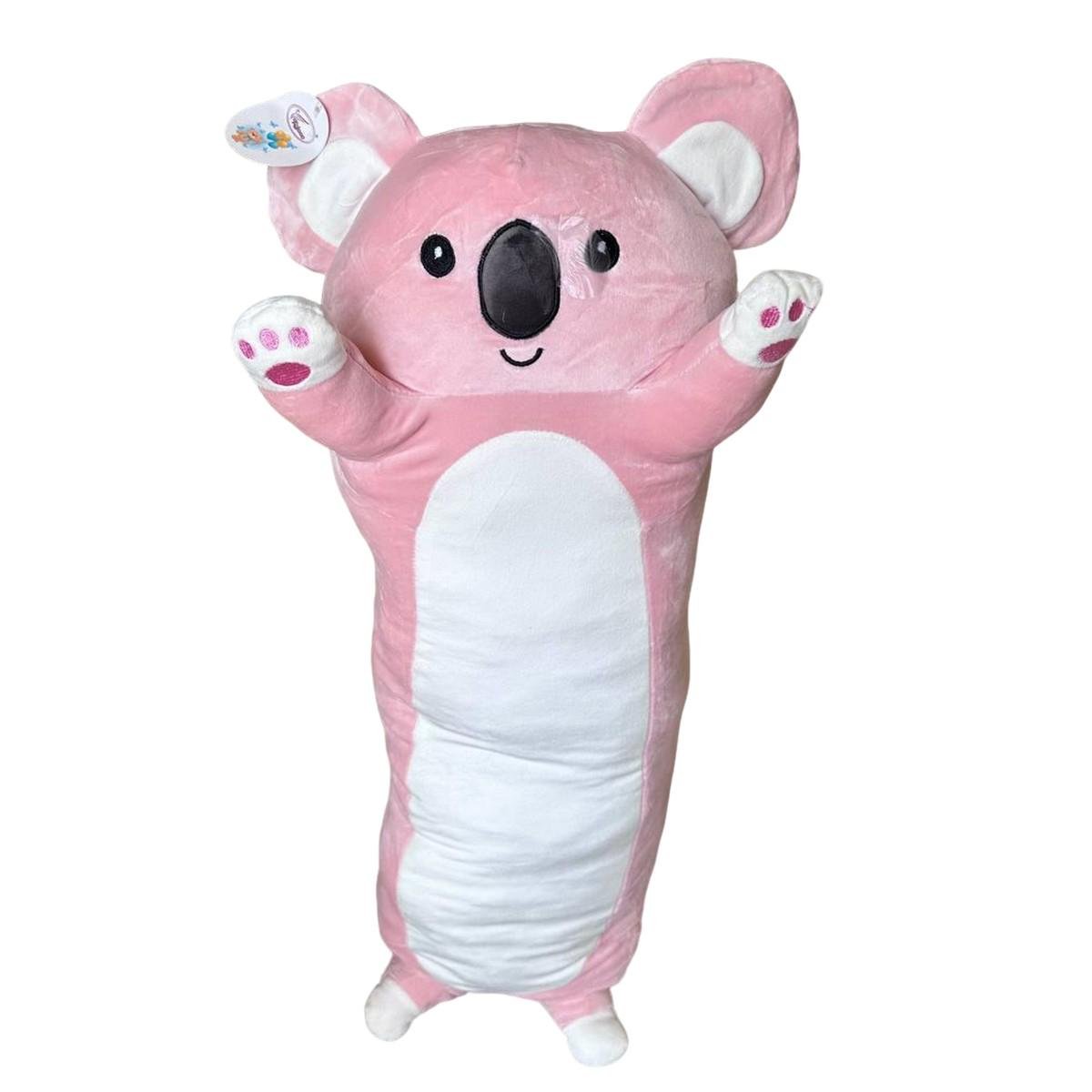 М'яка плюшева іграшка з пледом Коала Батон 3в1 обіймашка 90 см Рожевий (41101) М'яка плюшева іграшка з пледом Коала Батон 3в1 обіймашка 90 см Рожевий (41101)