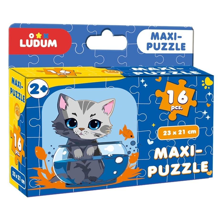 Пазли дитячі Котик 1 Maxi-Puzzle ME5032-02 2/3/416 ел. 23х21 см (RLT46560)