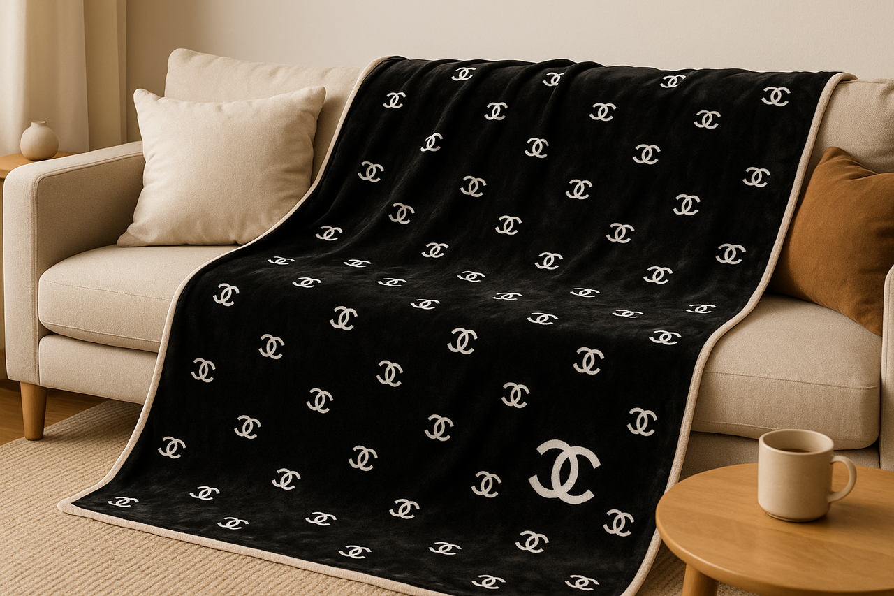 Плед флисовый Gucci 160х210 см (Pled-2001)