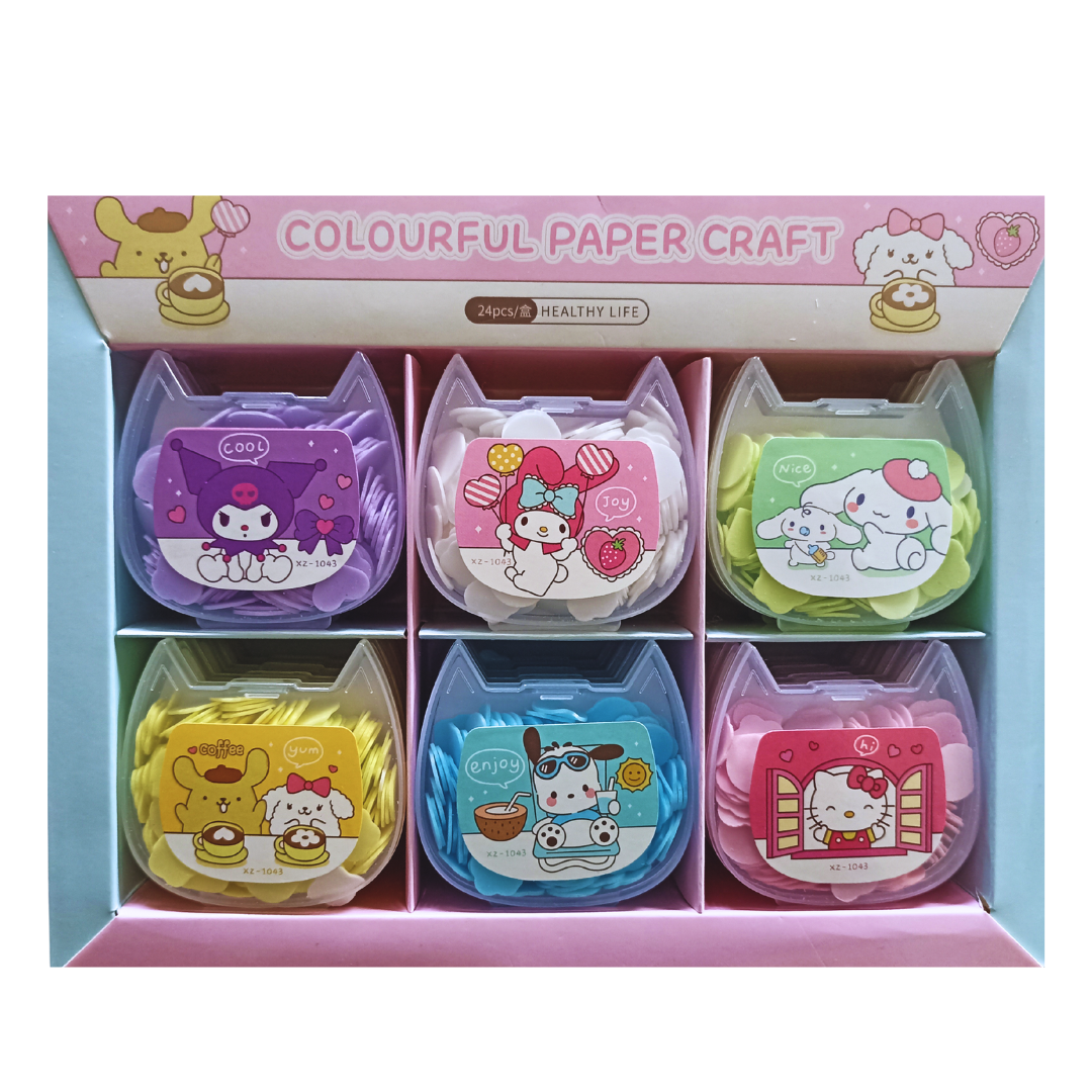 Мило паперове одноразове в пластиковому боксі Colourful Paper Craft 6 шт. (13352719)
