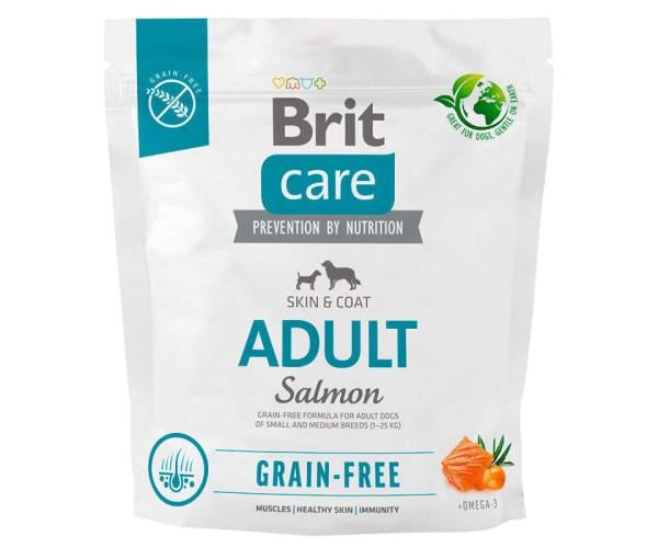 Корм сухий беззерновий Brit Care з лососем для собак малих та середніх порід 1 кг (51827) Корм сухий беззерновий Brit Care з лососем для собак малих та середніх порід 1 кг (51827)