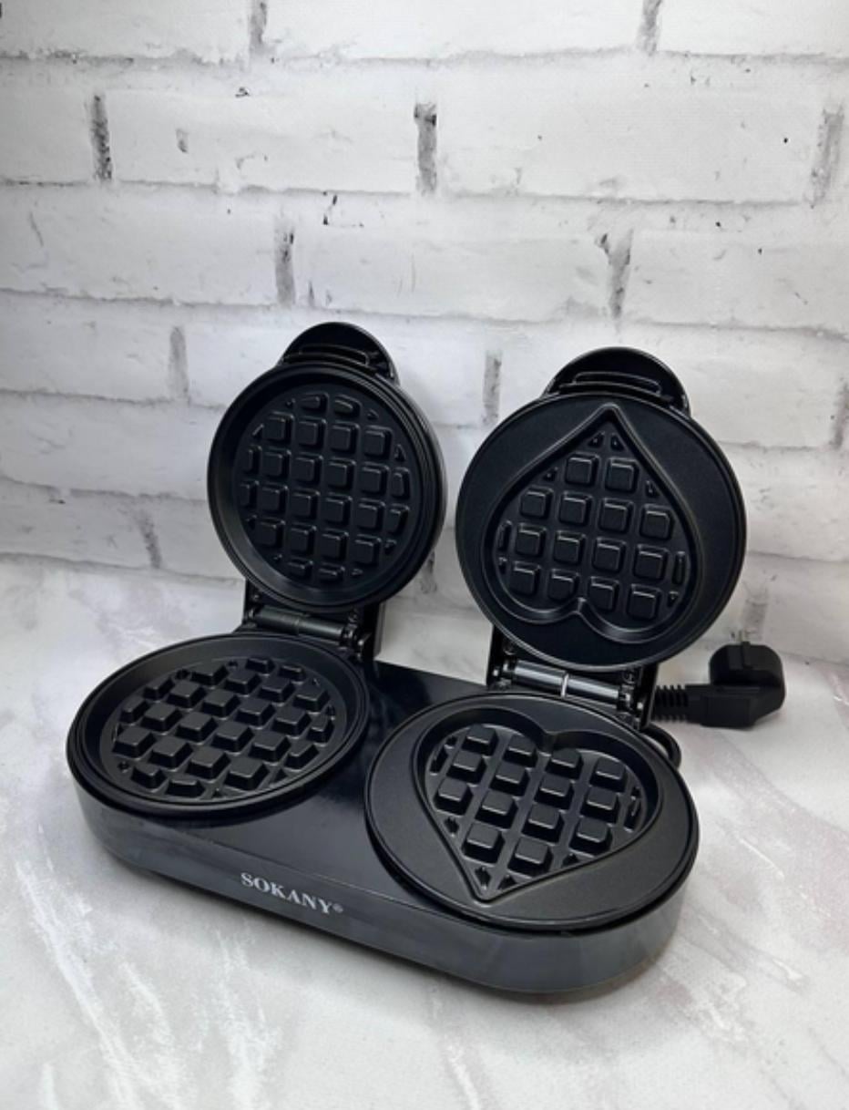 Вафельниця Sokany SK-BBQ-850 двойная для толстых вафель