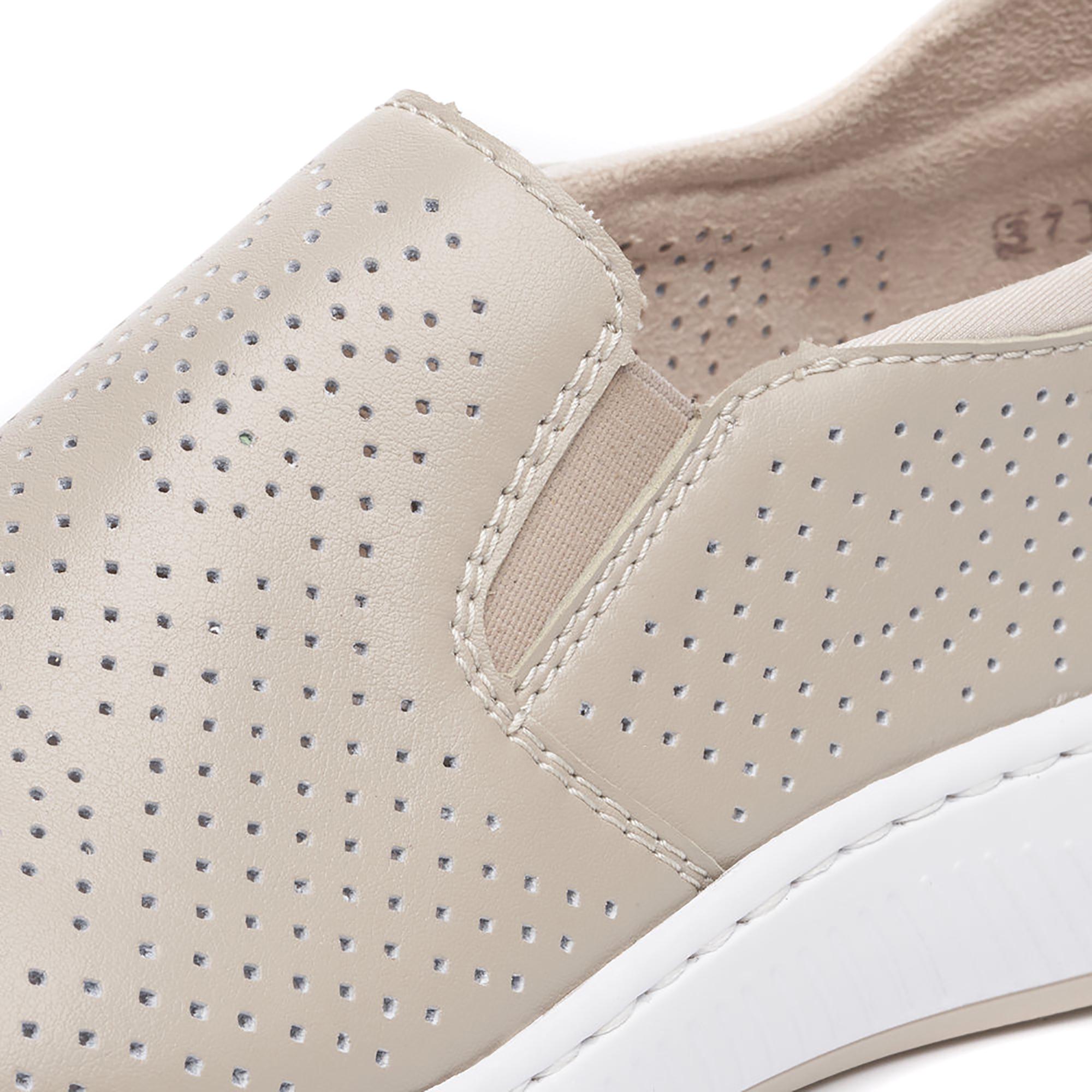 Слипоны женские весенние Rieker р. 37 Бежевый (089318-37) - фото 12