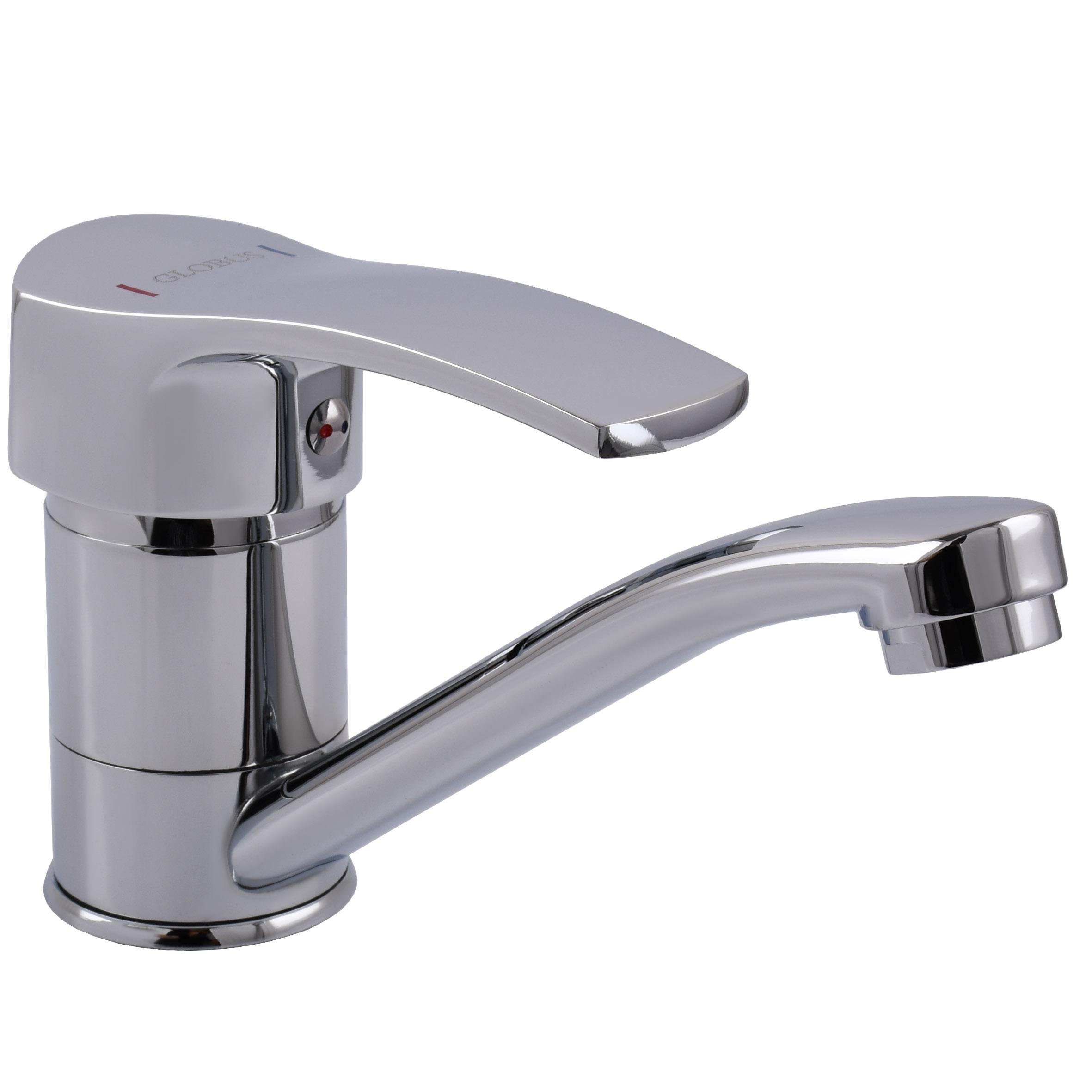 Смеситель для раковины Globus Lux QUEENSLAND GLQU-0203M поворотное излияние 15 см (000008759)