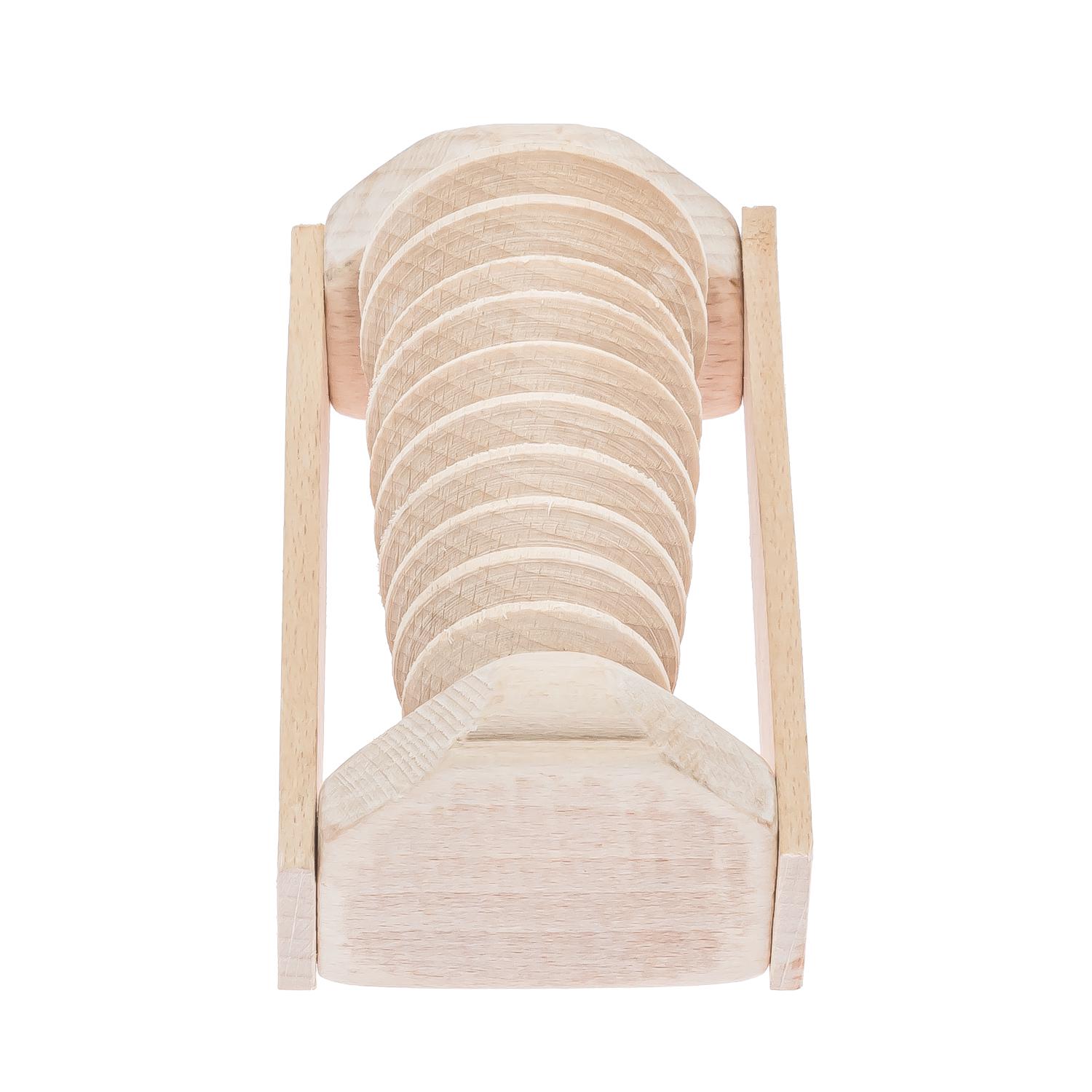 Массажер для стоп деревянный для профилактики плоскостопия и рефлекторного массажа на 2 ролика на одну ногу (87039) - фото 4 Массажер для стоп деревянный для профилактики плоскостопия и рефлекторного массажа на 2 ролика на одну ногу (87039) - фото 4