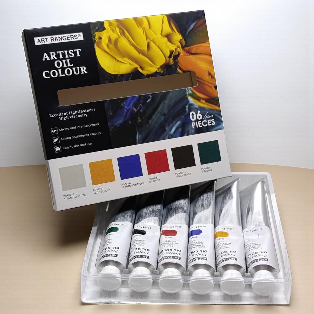 Олійні фарби художні професійні 50 мл 6 кольорів (37-122198) - фото 2 Олійні фарби художні професійні 50 мл 6 кольорів (37-122198) - фото 2