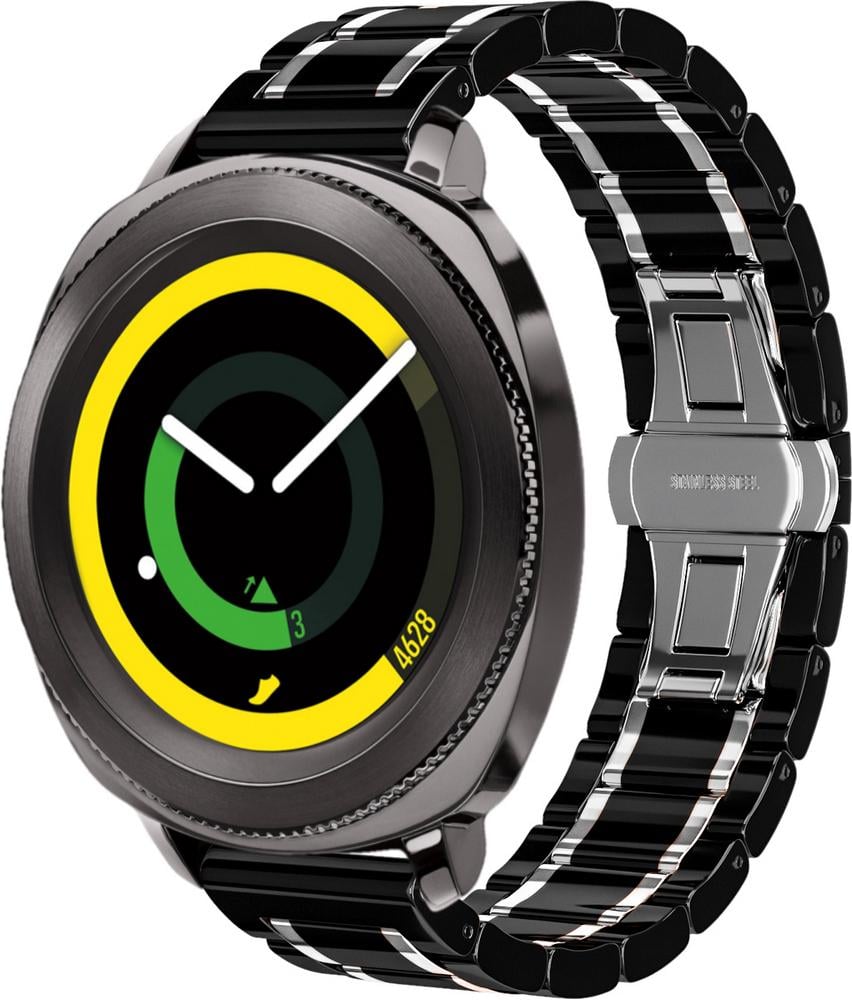 Ремінець керамічний Ceramo для Samsung Gear S3 Black/White (28698-1E) Ремінець керамічний Ceramo для Samsung Gear S3 Black/White (28698-1E)