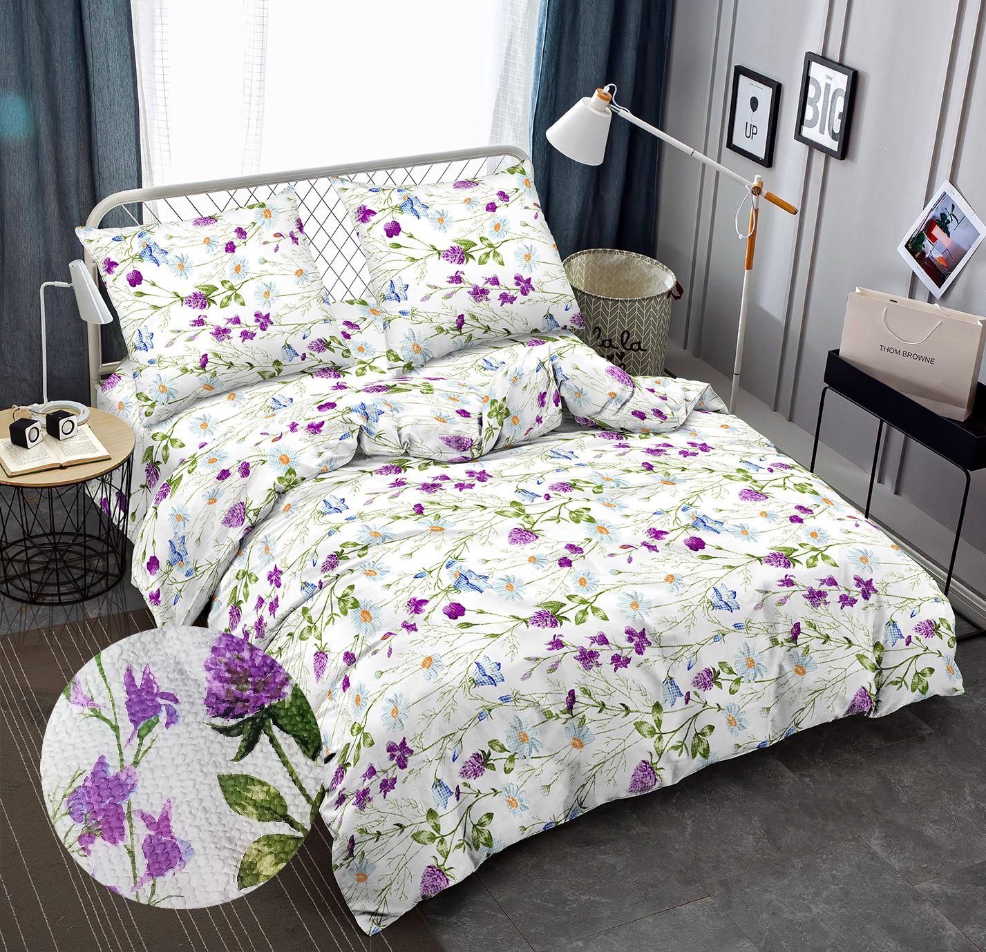 Комплект постельного белья Zastelli J3833-9 Луг жатка двуспальная 175х210 см Разноцветный (22190)