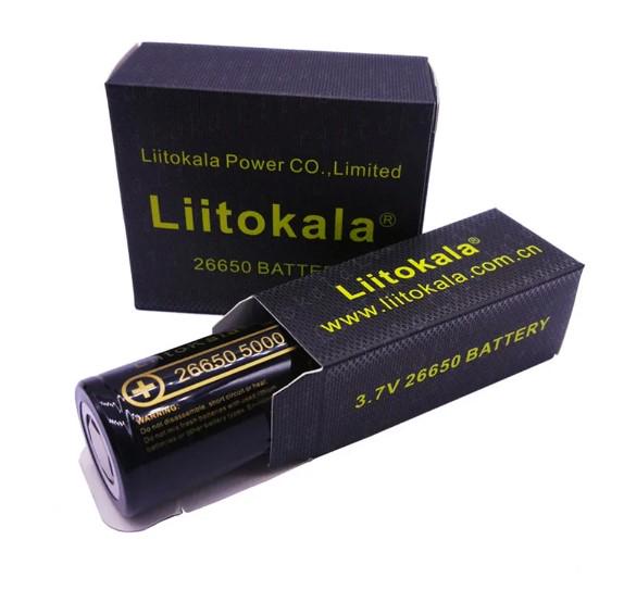 Аккумулятор LiitoKala Lii-50A 26650 5000 mAh 10 A Li-Ion высокоемкий (14172329) - фото 2