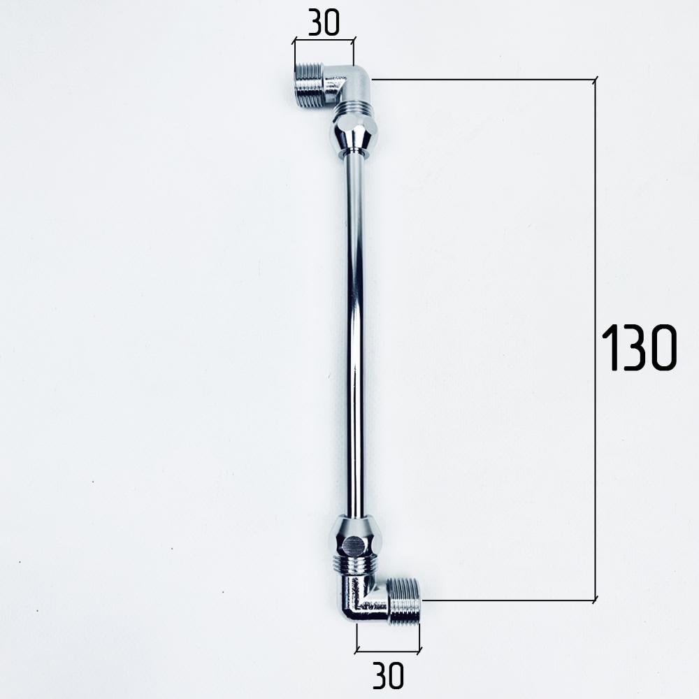 Підводка гнучка Flexy S-подібна мідна ЗЗ 10 см 1/2" d 10 мм Хром (24768006) - фото 5 Підводка гнучка Flexy S-подібна мідна ЗЗ 10 см 1/2" d 10 мм Хром (24768006) - фото 5