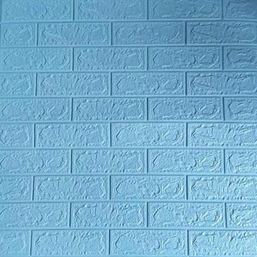 Панель самоклеющаяся 3D под голубой кирпич 700x770x3 мм