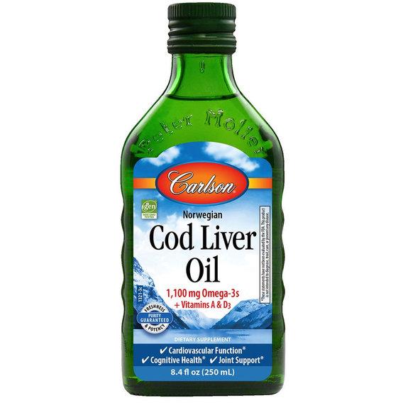 Жир із печінки тріски Carlson Labs Cod Liver Oil 250 мл (CAR-13610)