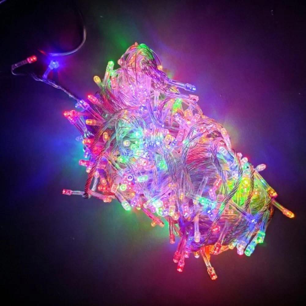 Гірлянда Нитка LED 500 Мультиколір прозорий провід 1-17