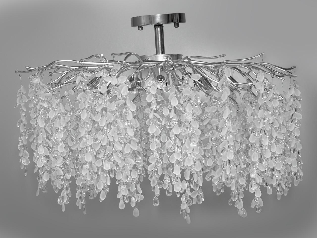 Люстра кришталева A603-800CH-LS Гліцинія для залу на 9 ламп Хром (2135321322) - фото 3