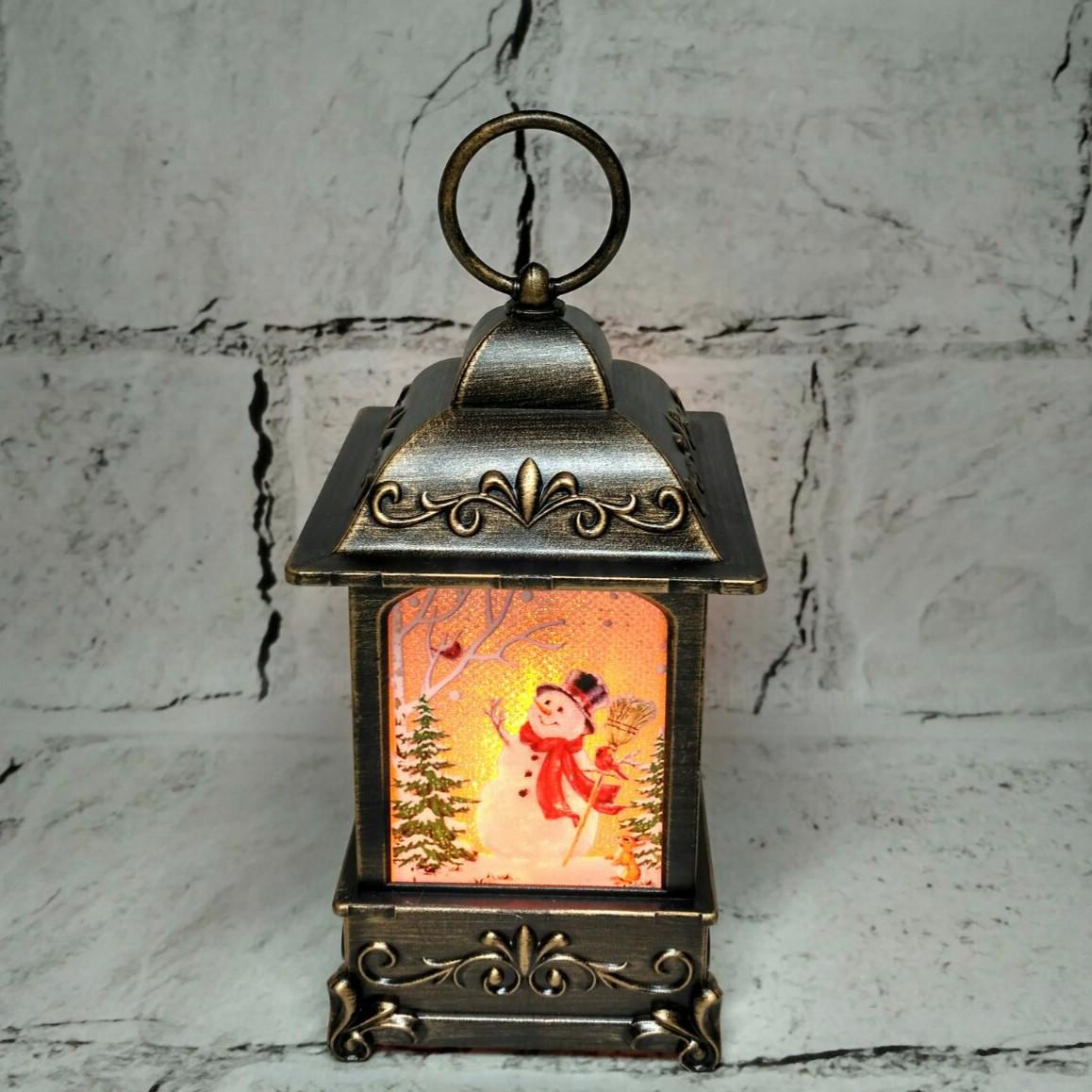 Фонарик ночник LED Новогодний Рождественский Ретро Снеговик 13х5,7 см Бронзовый (MA25-11-3) Фонарик ночник LED Новогодний Рождественский Ретро Снеговик 13х5,7 см Бронзовый (MA25-11-3)