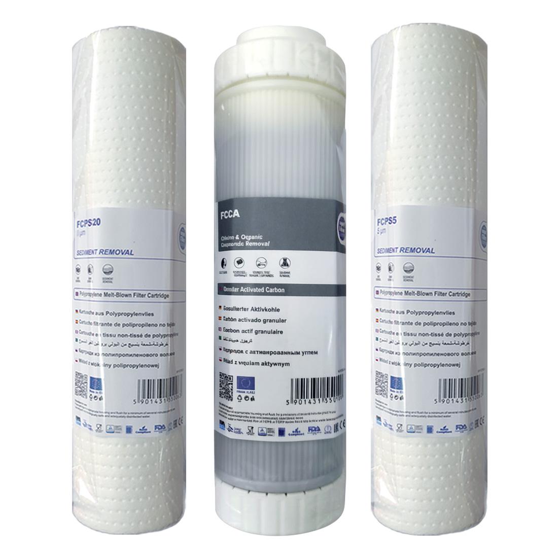 Набор картриджей Aquafilter для систем обратного осмоса PP20-CA-PP5 (1960129755)