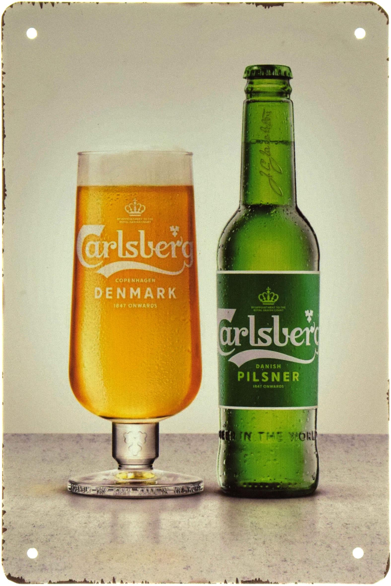 Табличка металева Карлсберг/Carlsberg Denmark 20x30 см