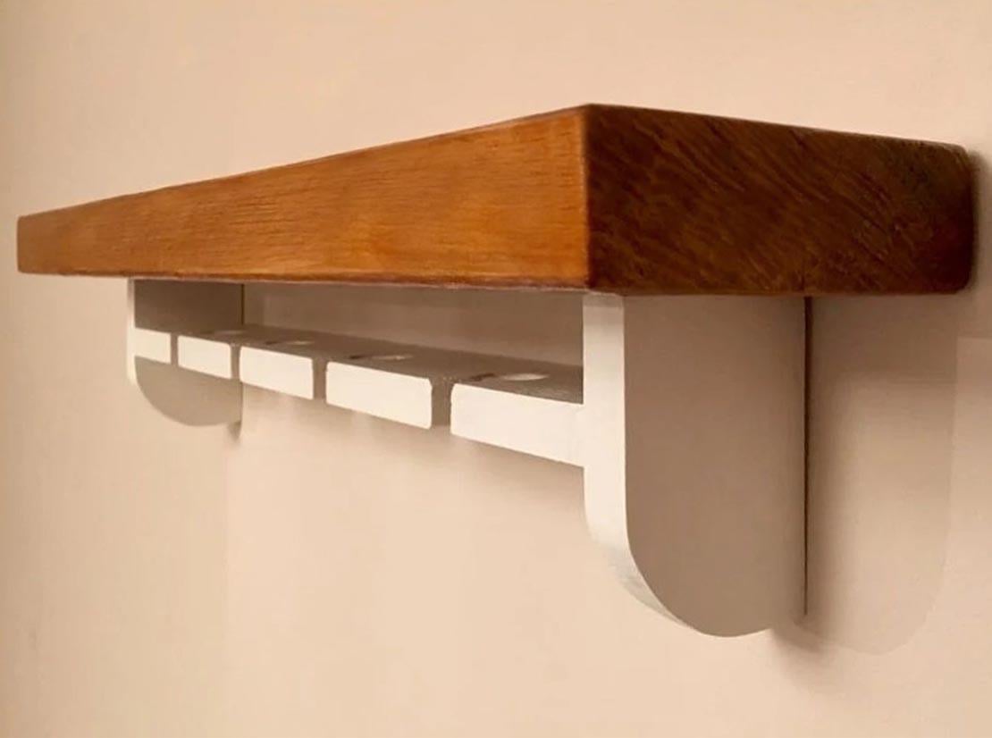 Полка для бокалов из дерева Ламарк 4 Охра/Зефир (ОБС-40540420)