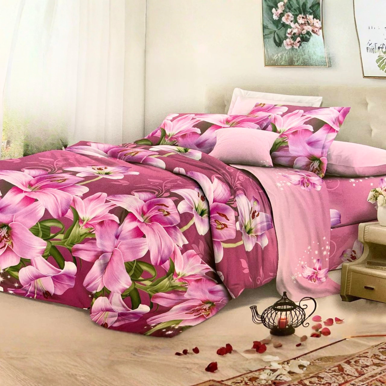 Комплект постельного белья Vital Textile евро 200х220 см (BPє-277-70)