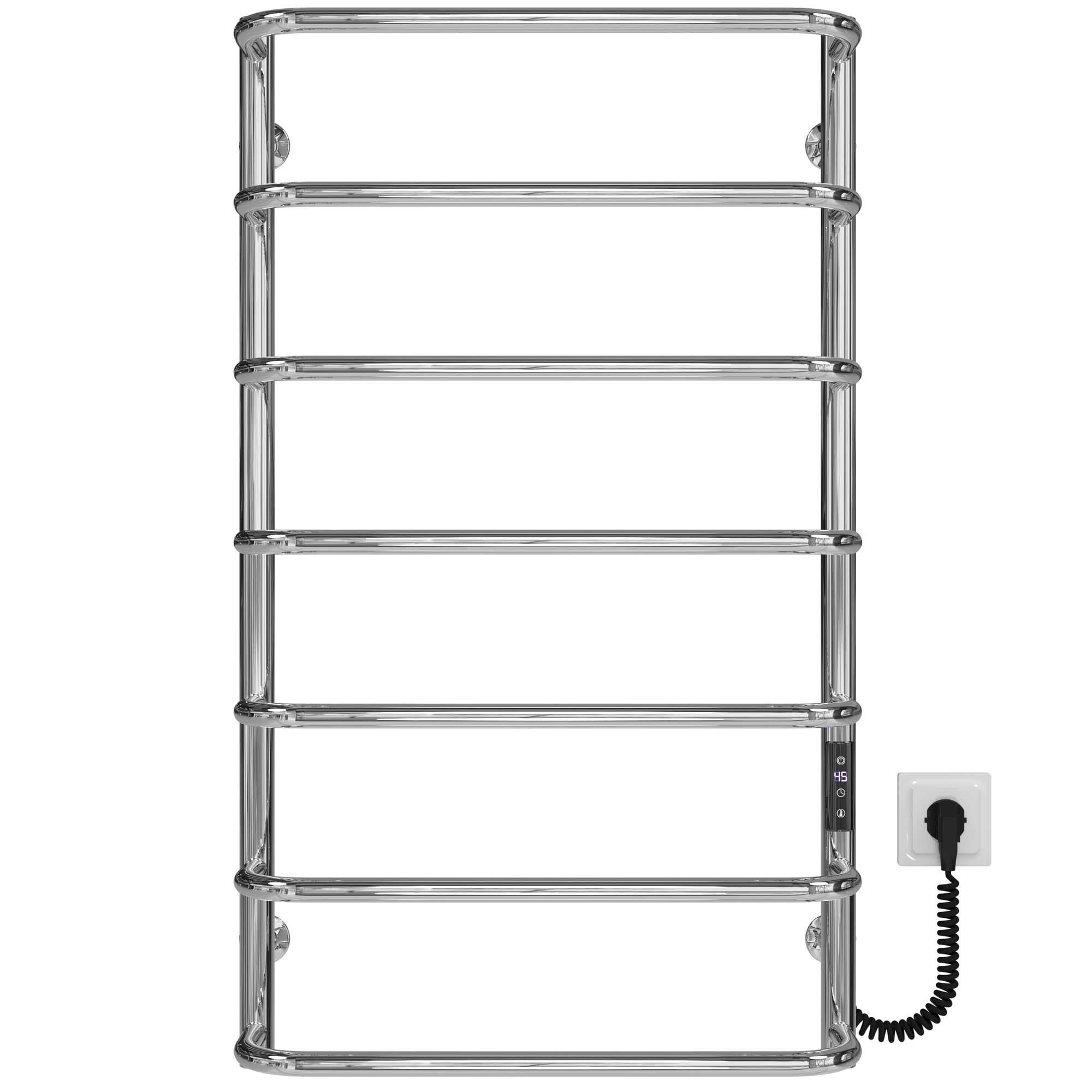 Полотенцесушитель электрический Deffi Стандарт П7 JD03 правое подключение нержавеющая сталь 500x900 мм Хром (C.SS.90.50.7.ECR1)