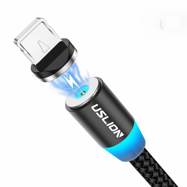 Кабель для быстрой зарядки Uslion магнитный micro USB 1 м Черный (1871413126) - фото 6