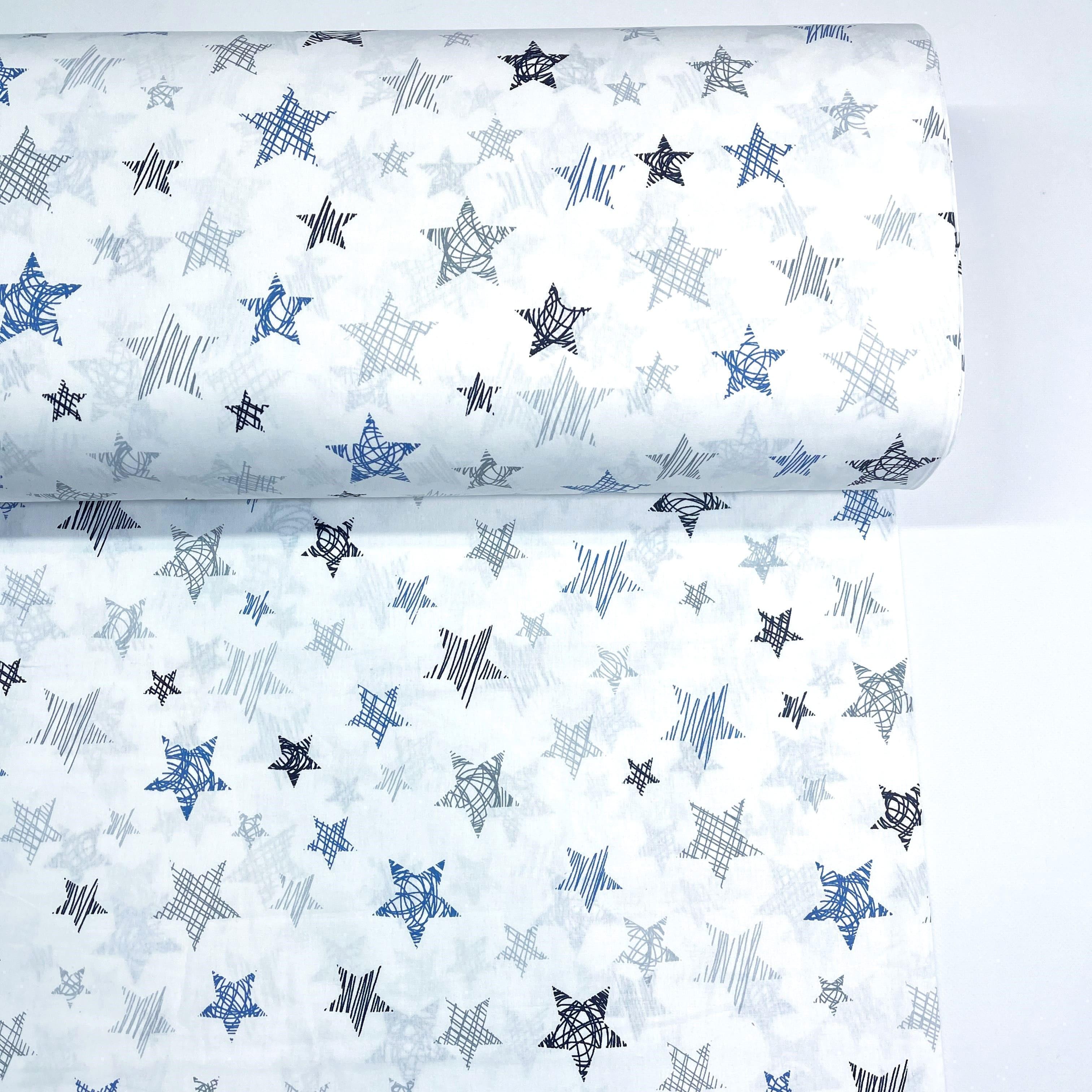 Ткань для постельного белья ранфорс звездочки 240 см Белый (G-5731/6 00629)