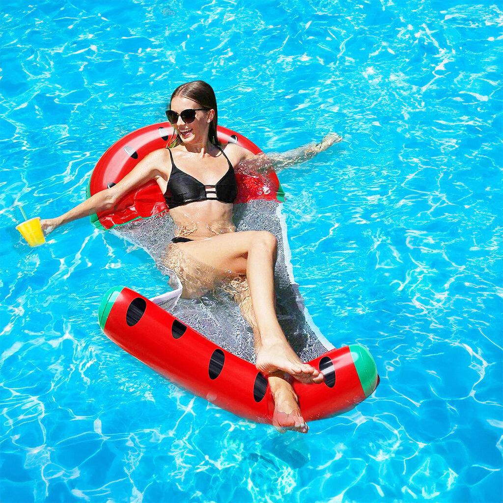 Матрац для плавання надувний з сіткою та підголовником 137x70 см - фото 4