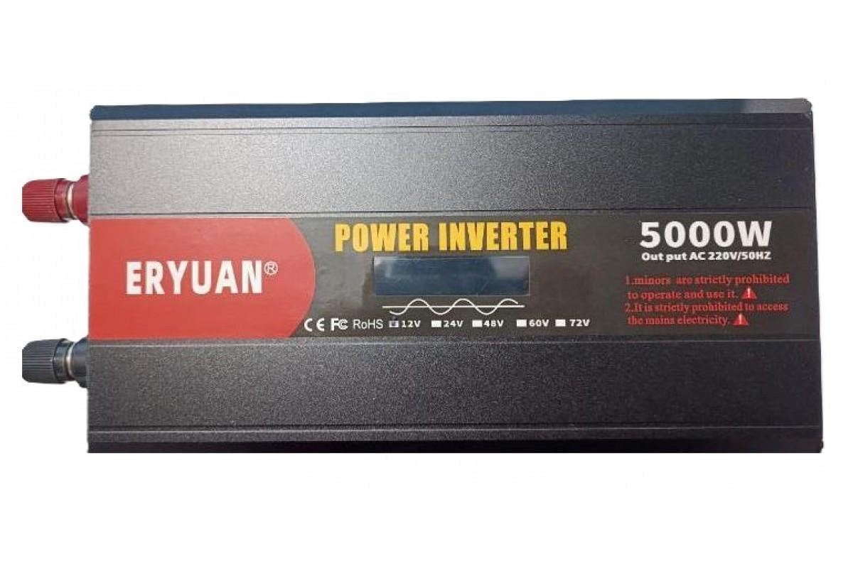 Преобразователь для автомобильных аккумуляторов ERYUAN 12V 220V 5000W синий черный (21-14-16198)