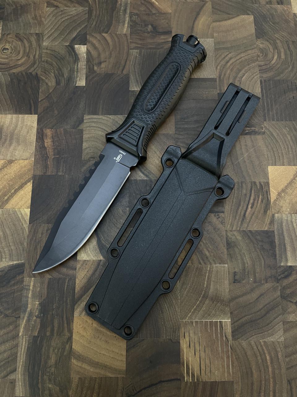 Нож охотничий Gorillas BBQ 2-702С сталь 65Х13 Черный (KN141) - фото 4 Нож охотничий Gorillas BBQ 2-702С сталь 65Х13 Черный (KN141) - фото 4