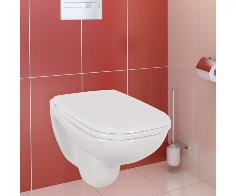 Кришка з сидінням Duravit D-Code slow-closing 43,8х35,9 см Білий (0067390000) - фото 4