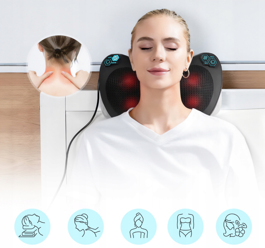 Подушка масажна для шиї/плеч та спини Maltec 30 Вт - фото 5 Подушка масажна для шиї/плеч та спини Maltec 30 Вт - фото 5