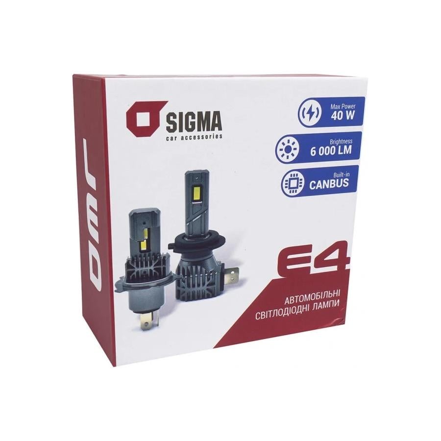 Лампа Sigma E4 9006 LED HB4 6000Lm 20W canbus (41643-Sigma) - фото 6 Лампа Sigma E4 9006 LED HB4 6000Lm 20W canbus (41643-Sigma) - фото 6
