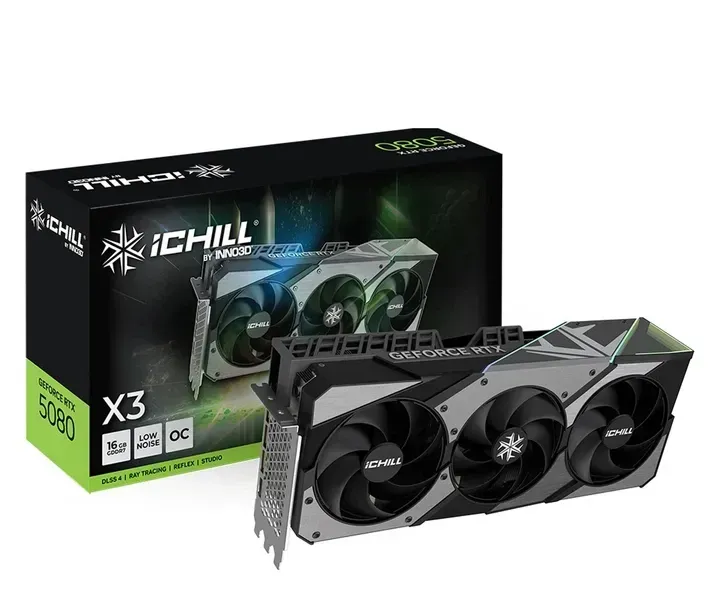 Відеокарта INNO3D RTX5080 ICHILL X3 V2 16GB GDDR7 Відеокарта INNO3D RTX5080 ICHILL X3 V2 16GB GDDR7