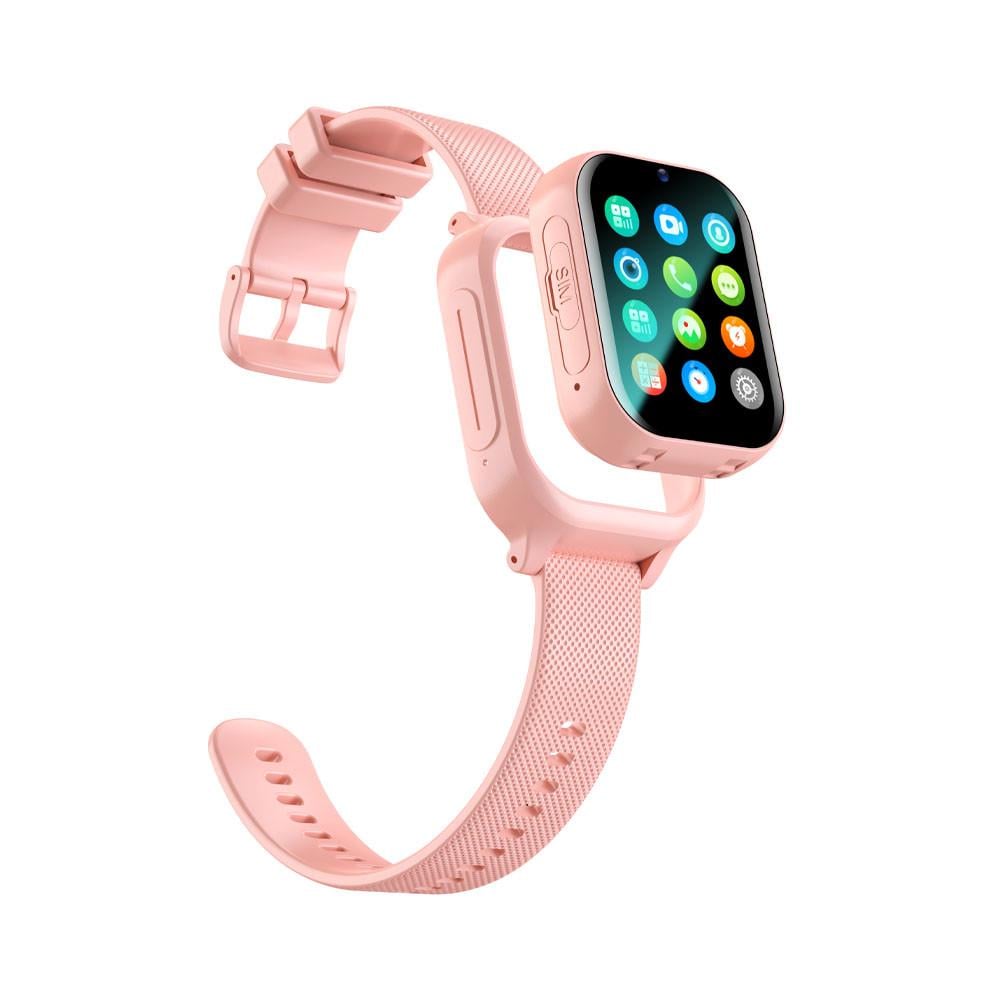 Смарт-годинник дитячий Lemfo K26H з GPS/сім-картою/змінним корпусом/відеодзвінком і вологозахистом Pink (117381459)