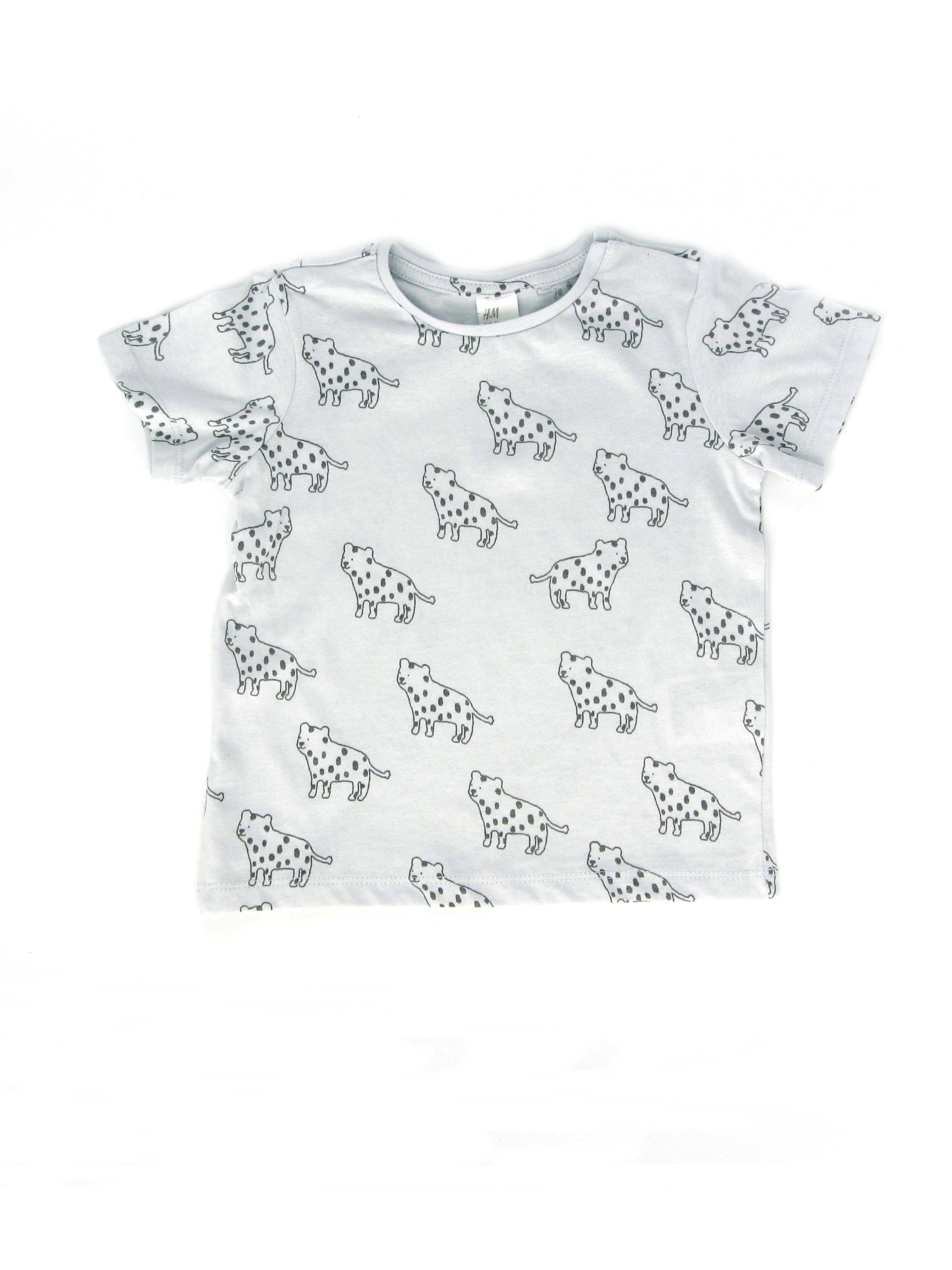 Футболка H&M 86 см Сіро-блакитний (A18127152471) Футболка H&M 86 см Сіро-блакитний (A18127152471)