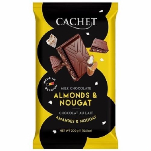 Шоколад молочный Cachet Almonds & Nougat 21703 300 г (30827153)