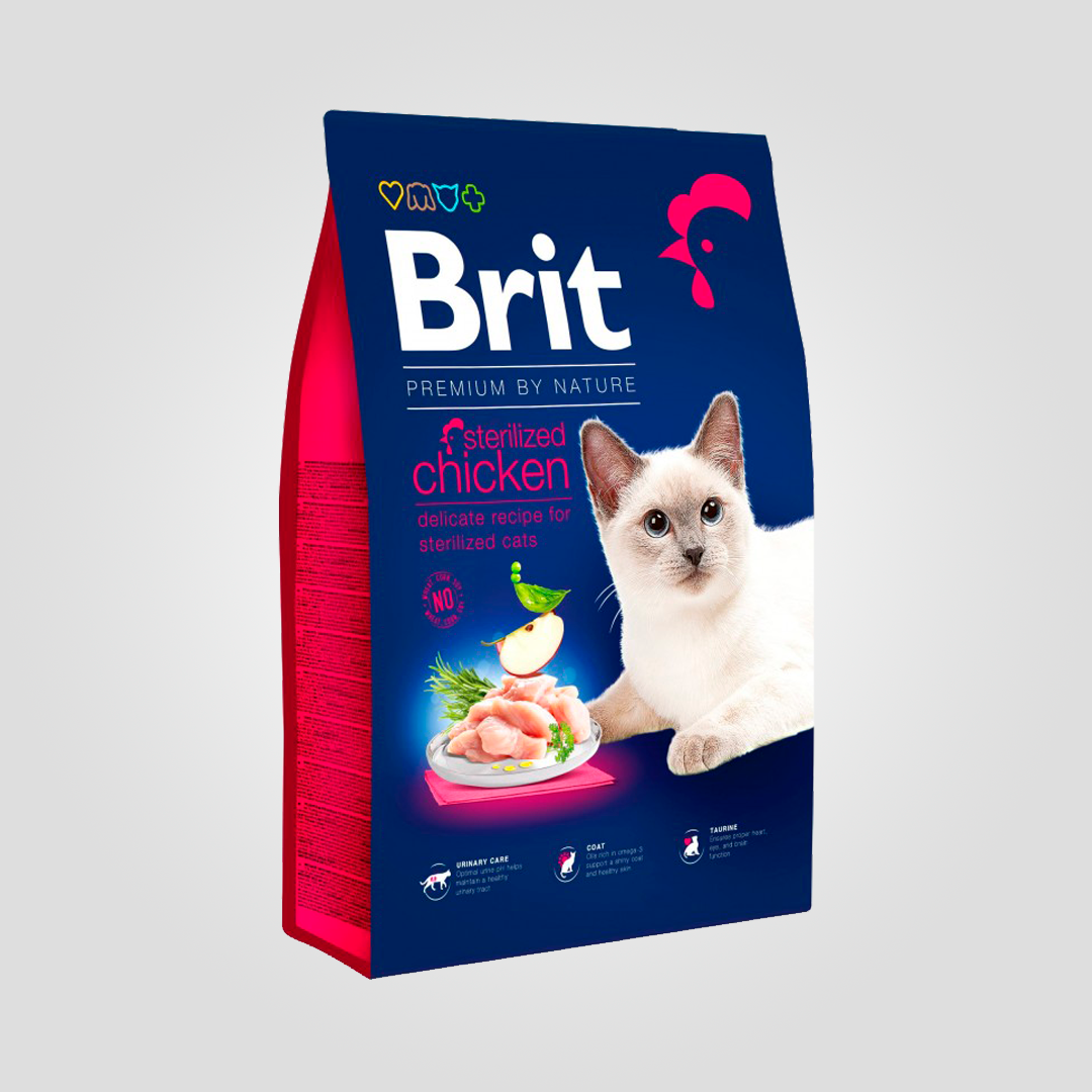 Корм сухой Brit Premium Cat by Nature Sterilised для стерилизованных кошек с курицей 8 кг (20504513) Корм сухой Brit Premium Cat by Nature Sterilised для стерилизованных кошек с курицей 8 кг (20504513)