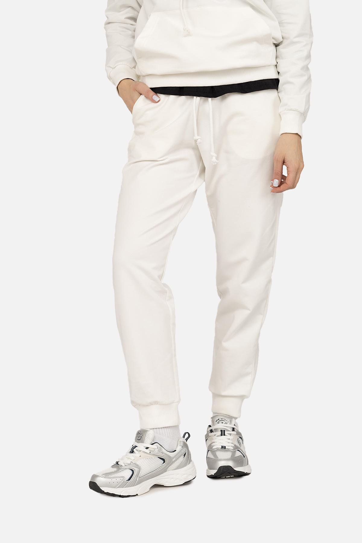 Брюки спортивные женские ЦБ-00266269 р. 50 Молочный (SKT001035513) Брюки спортивные женские ЦБ-00266269 р. 50 Молочный (SKT001035513)