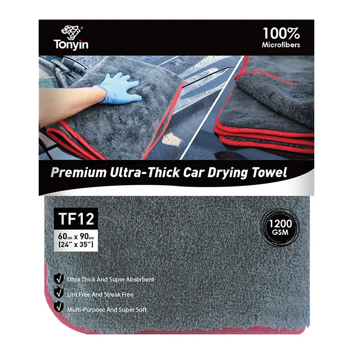 Полотенце для сушки Tonyin coral velvet cleaning&drying towel 60x90 см (TF12)