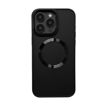 Чехол для телефона iPhone 16 Pro Max металлический с MagSafe Черный (Bl-80257) Чехол для телефона iPhone 16 Pro Max металлический с MagSafe Черный (Bl-80257)