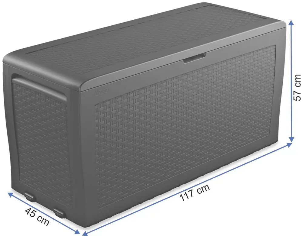 Ящик садовий для зберігання інвентарю Keter Samoa Rattan Box 270 л Коричневий (CNT00008914) - фото 2