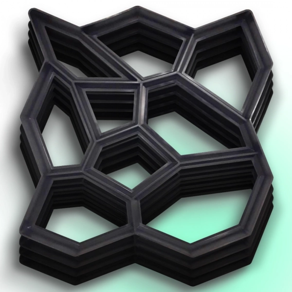 Форми для садової доріжки Верес-2007 Камінці 600х600х50 мм 80 шт. (10804180-3203) Форми для садової доріжки Верес-2007 Камінці 600х600х50 мм 80 шт. (10804180-3203)