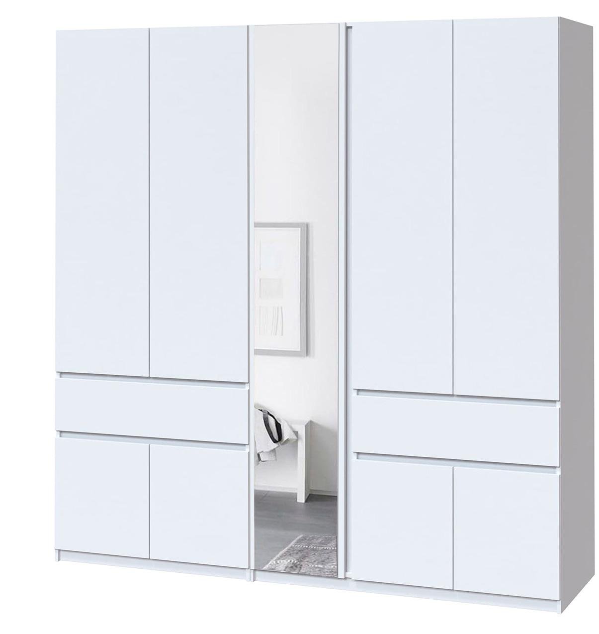 Шкаф в прихожую Мастер Форм Брайт 2021х520х2000 мм Белый (20523)