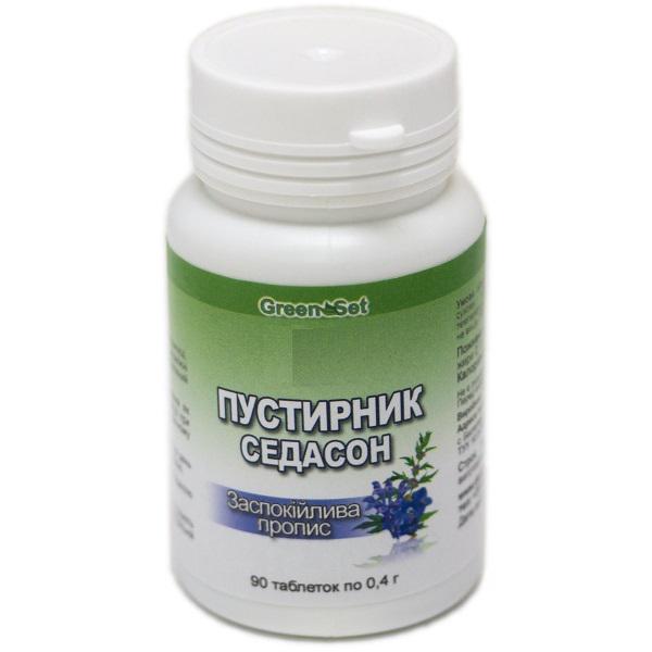 Комплекс для профилактики нервной системы Green Set Пустырник Седасон Успокаивающая пропись 90 табл. (000024059)