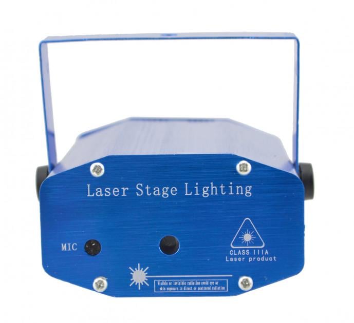 Лазерный проектор UKC Disco Laser DL-09 2in1 со штативом световые эффекты Blue - фото 4 Лазерный проектор UKC Disco Laser DL-09 2in1 со штативом световые эффекты Blue - фото 4