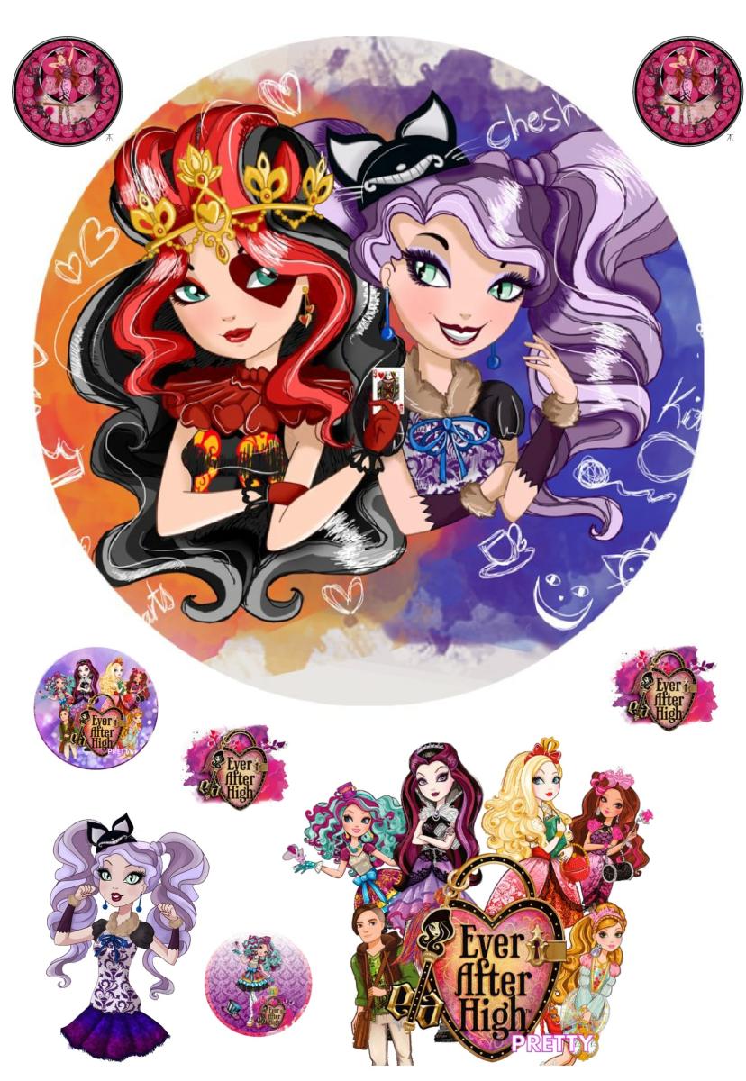 Картинка на торт вафельная Ever After High 3 (14701) Картинка на торт вафельная Ever After High 3 (14701)
